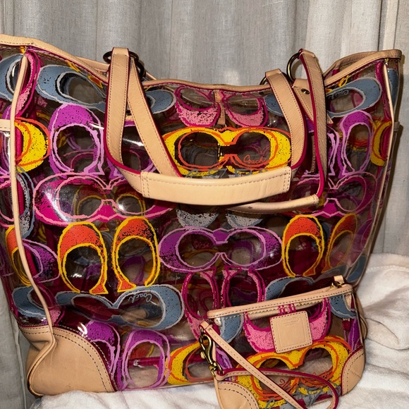 Coach Handbags - COACH PVC Scribble Tote